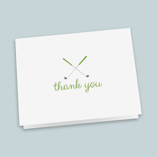 Golf (Green) -  Folded Note Cards