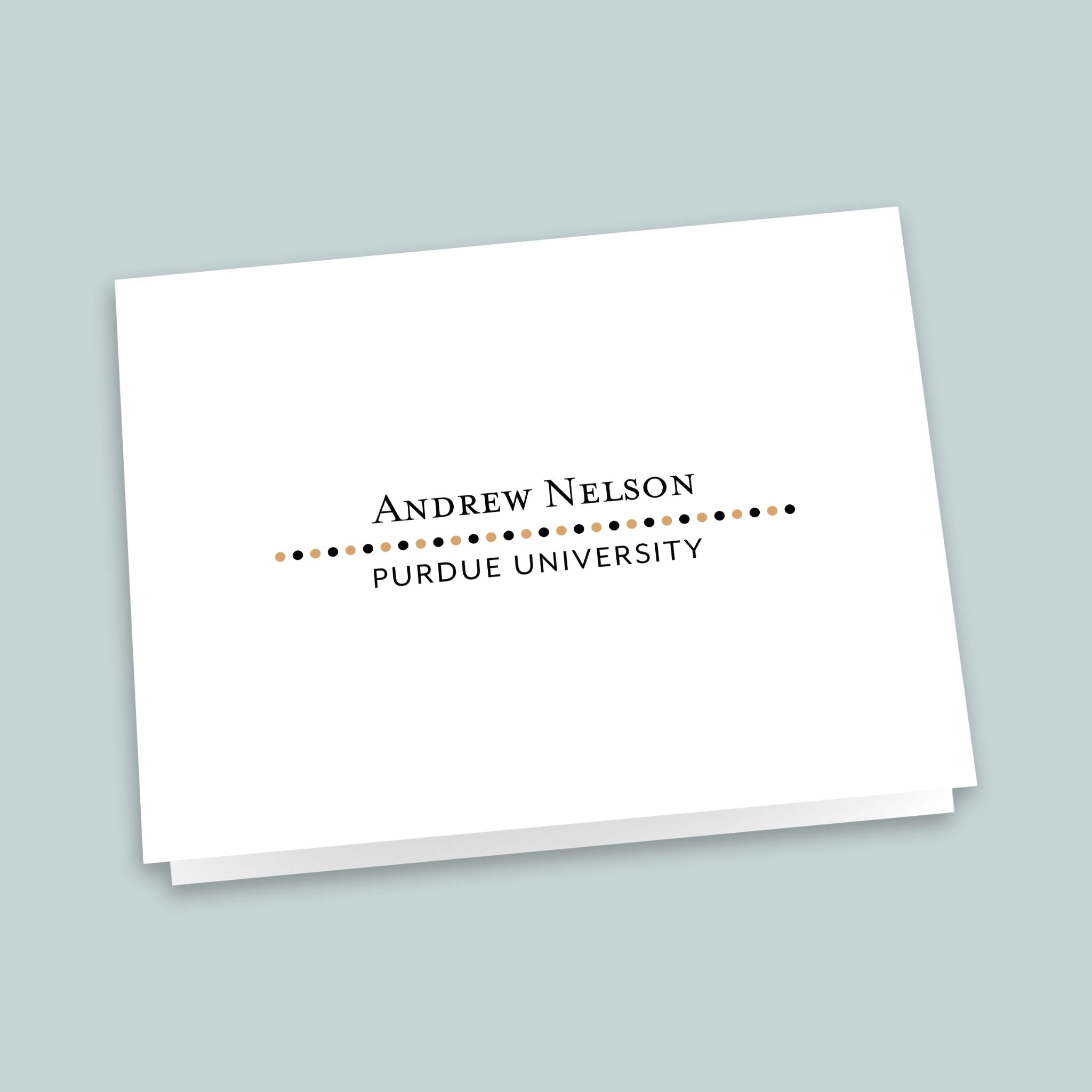 Graduation Classic - Personalized Folded Note Card – The Note House