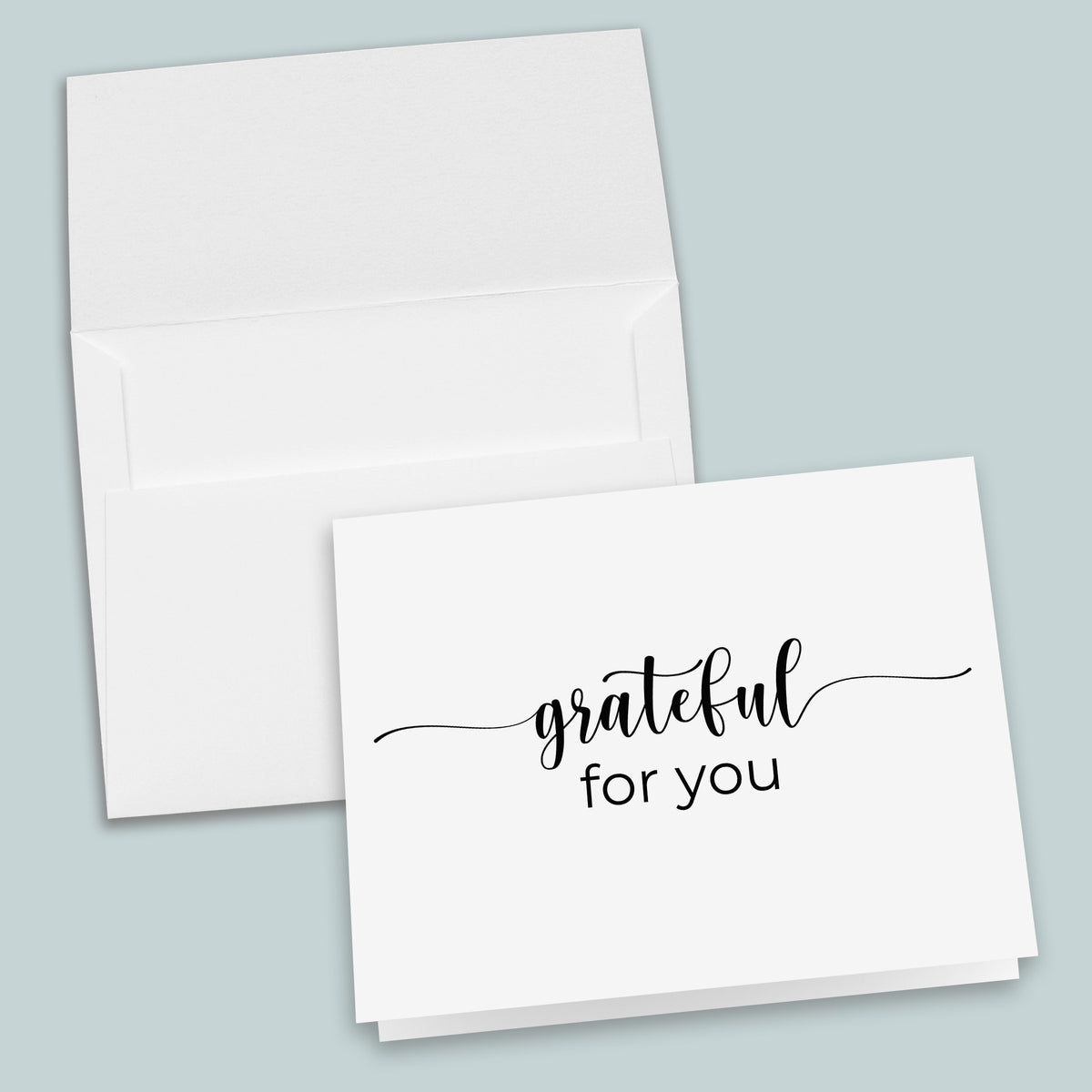 Grateful For You -  Folded Thank You Note Cards