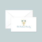 Hanukkah Menorah - Personalized Gift Enclosure - The Note House