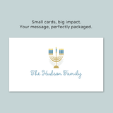 Hanukkah Menorah - Personalized Gift Enclosure - The Note House