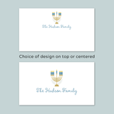 Hanukkah Menorah - Personalized Gift Enclosure - The Note House