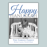 Hanukkah Stripes - Personalized Photo Card - The Note House