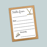 Hockey - Lined Note Cards - The Note House
