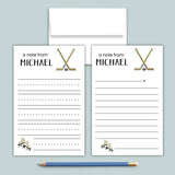 Hockey - Personalized Lined Letter Template - The Note House
