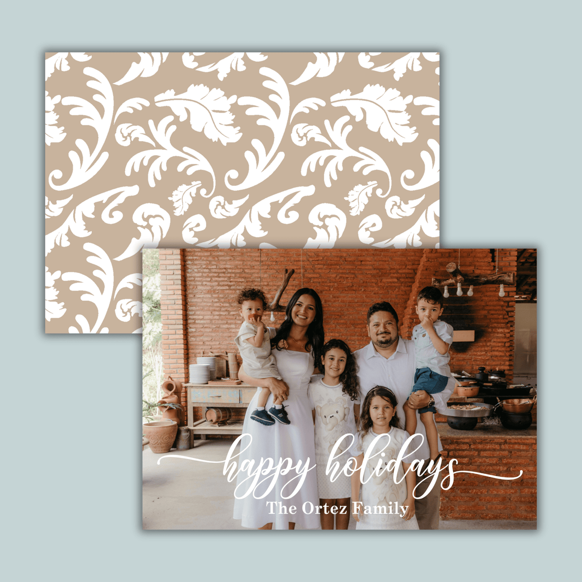 Holiday Garden - Personalized Photo Card - The Note House