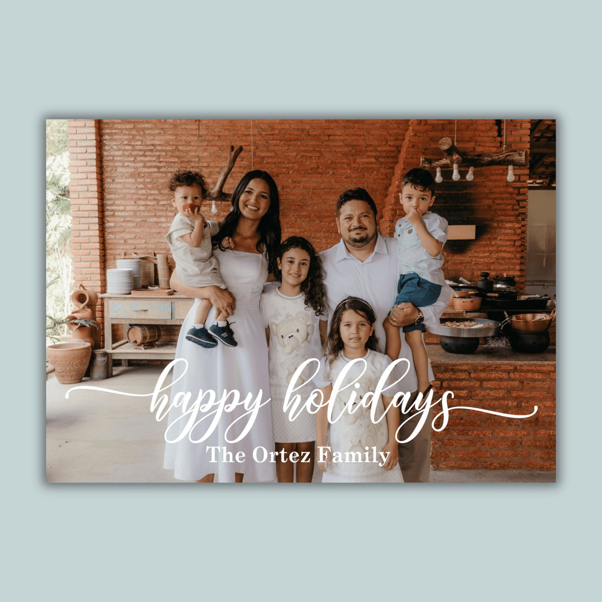 Holiday Garden - Personalized Photo Card - The Note House