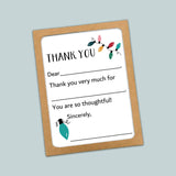 Holiday Lights - Fill - in Thank You Cards - The Note House