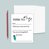 Holiday Lights - Personalized Fill - in - the - Blank Thank You Cards - The Note House