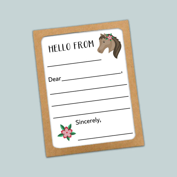 Horse - Lined Note Cards - The Note House