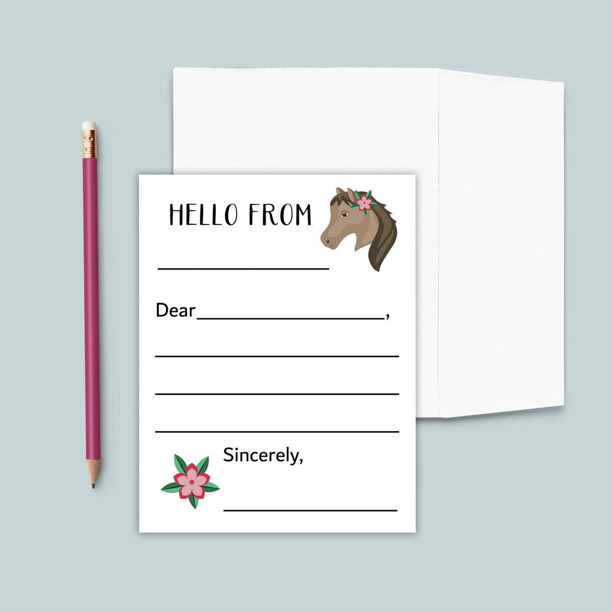 Horse - Lined Note Cards - The Note House