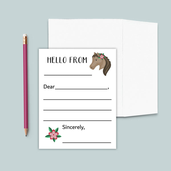 Horse - Lined Note Cards - The Note House