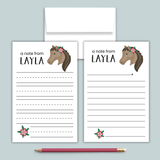 Horse - Personalized Lined Letter Template - The Note House