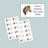 Horse - Personalized Lined Letter Template - The Note House