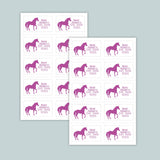 Horses - Personalized Lined Letter Writing Stationery - The Note House