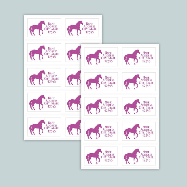 Horses - Personalized Lined Letter Writing Stationery - The Note House