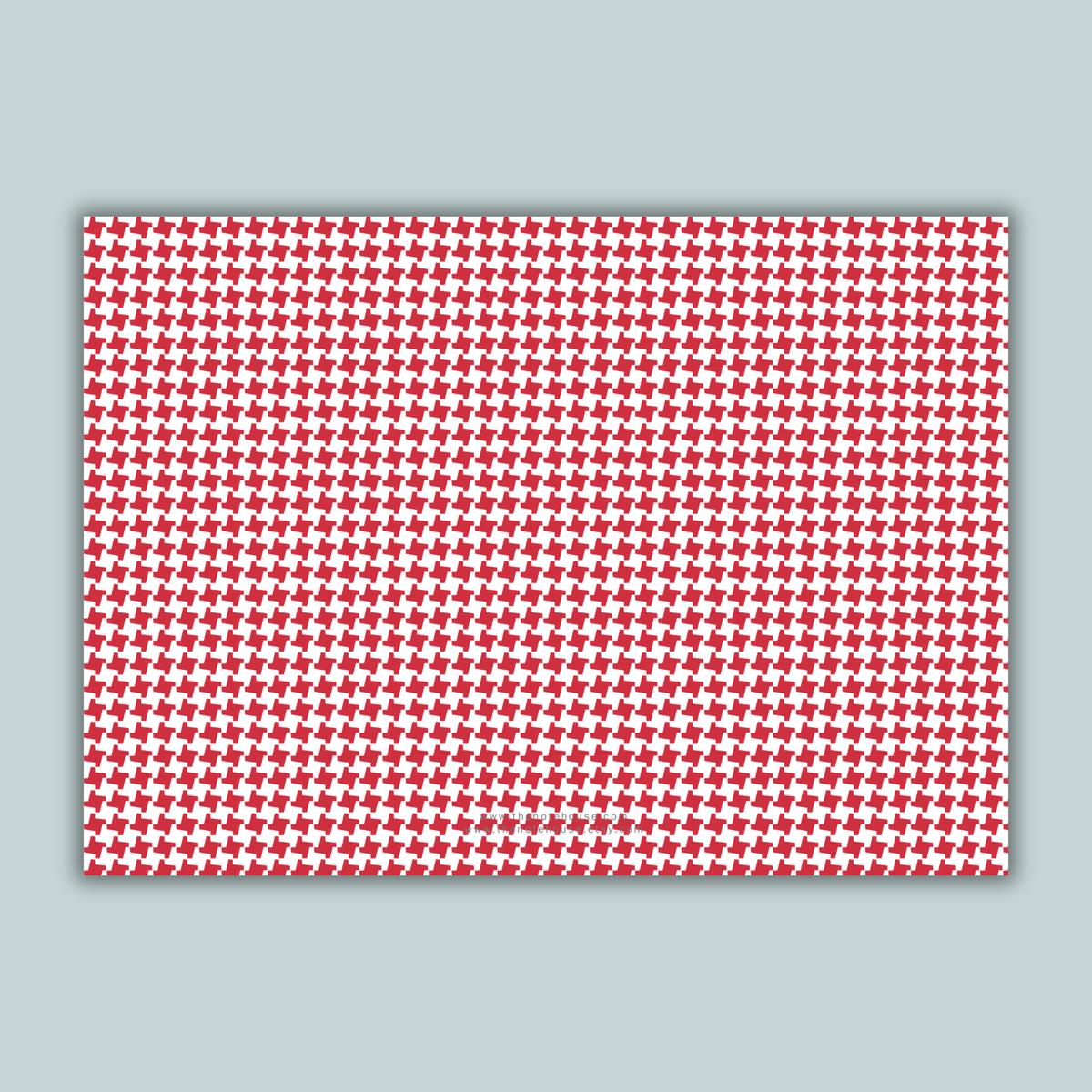 Houndstooth - Personalized Photo Card - The Note House