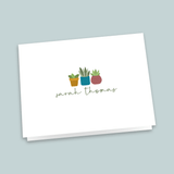 Houseplants - Personalized Folded Note Card - The Note House