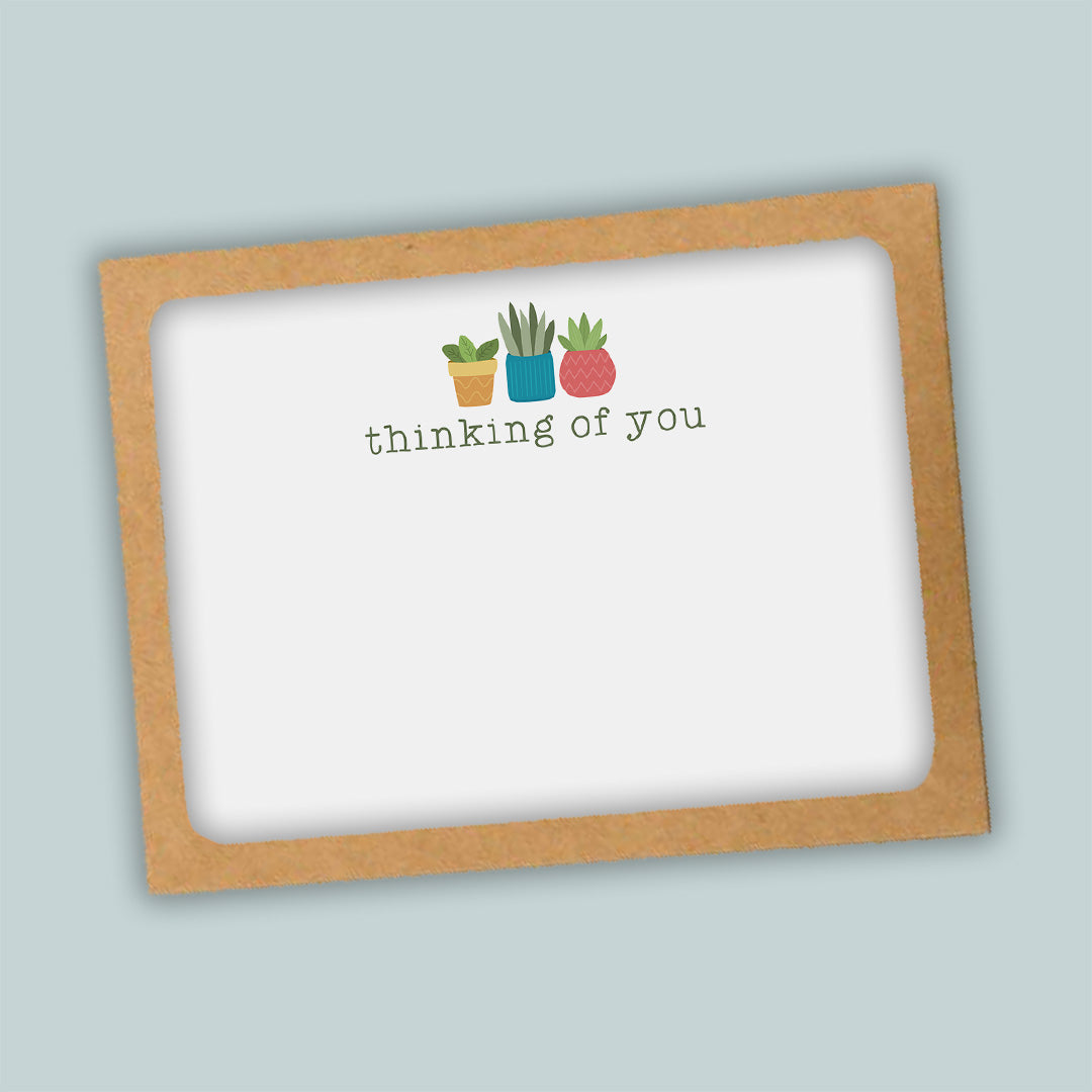 Houseplants - Flat Note Cards