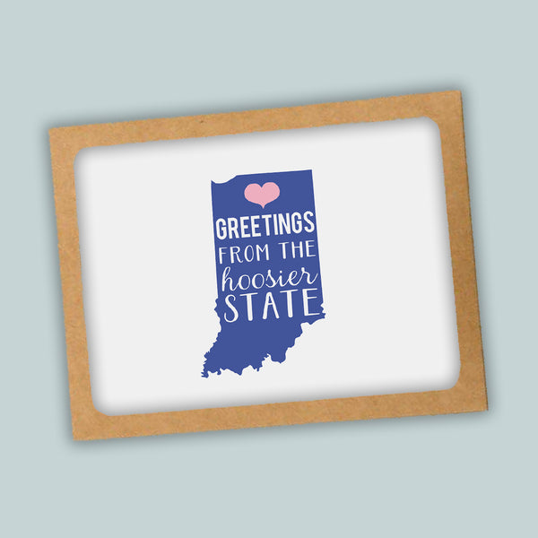State Pride Hometown Nickname Folded Note Cards - Box of 8