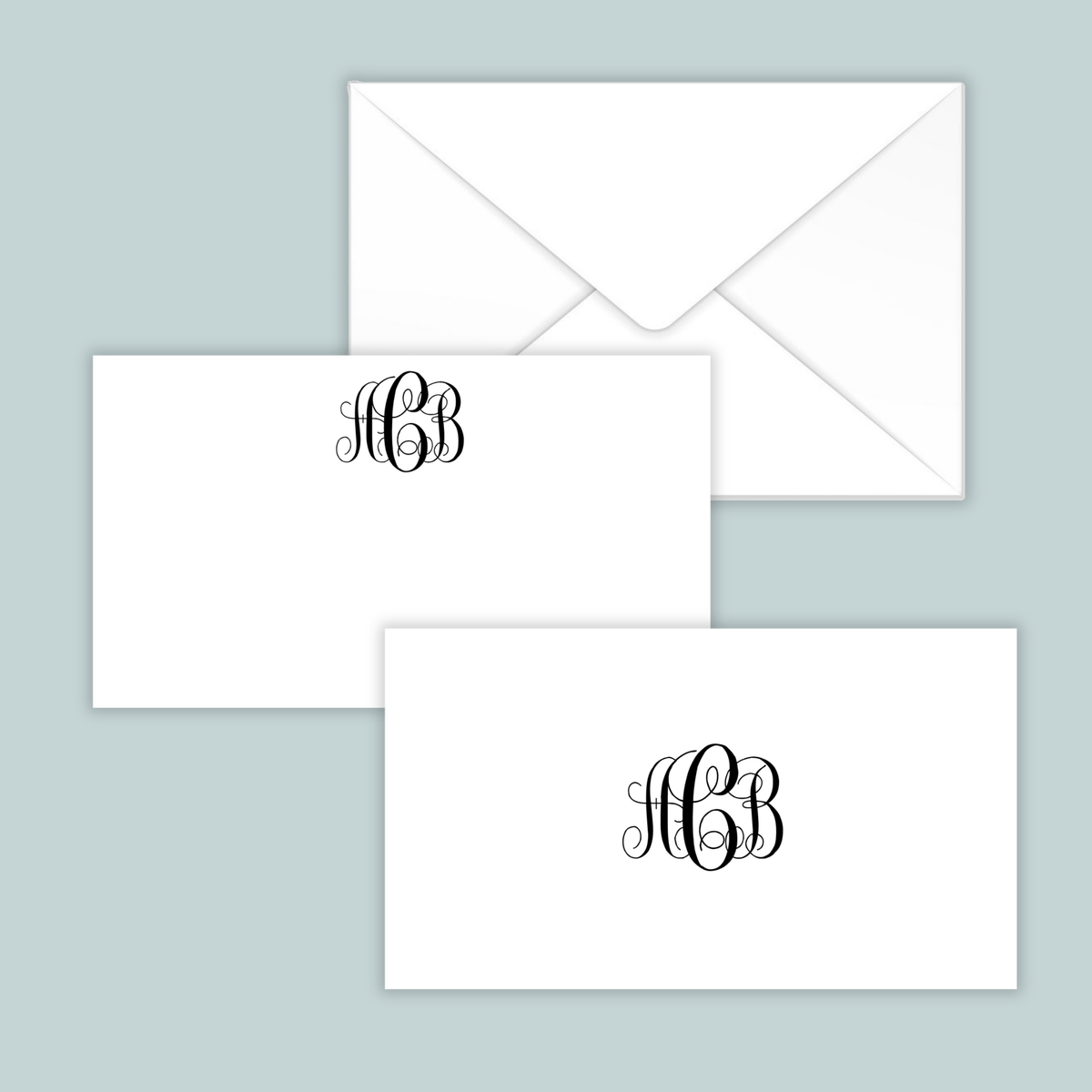 Interlocking Monogram - Personalized Gift Enclosure - The Note House
