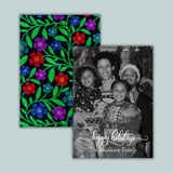 Jeweled Floral - Personalized Photo Card - The Note House