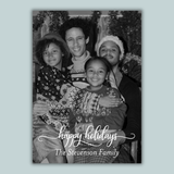 Jeweled Floral - Personalized Photo Card - The Note House