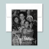 Jeweled Floral - Personalized Photo Card - The Note House