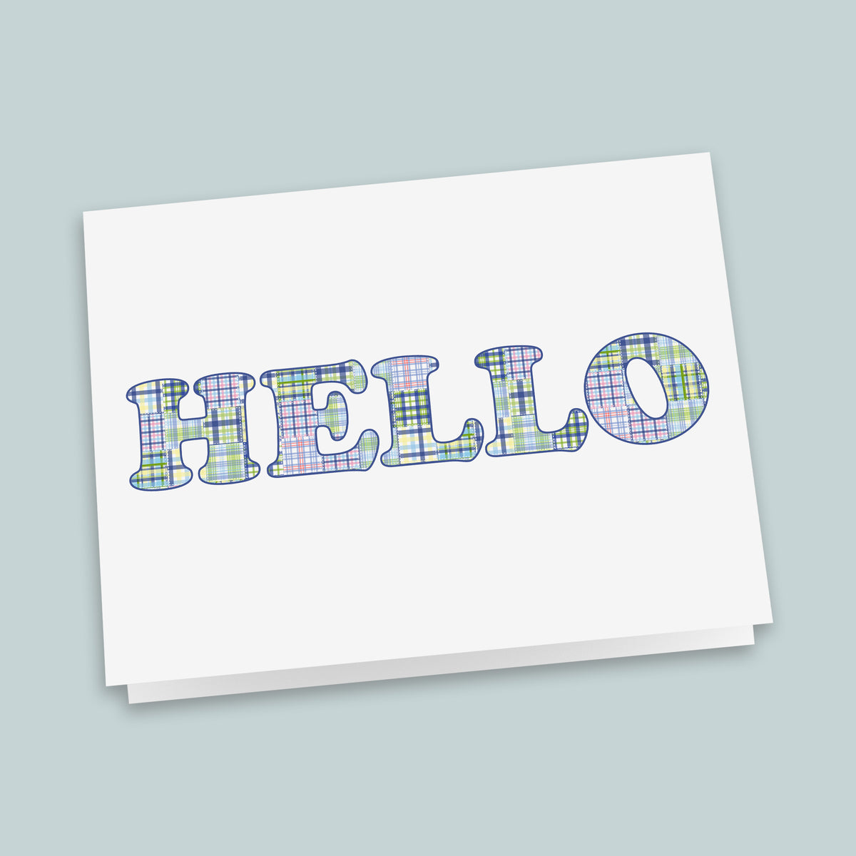 Madras Blue - Folded Note Cards