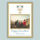 Menorah - Personalized Photo Card - The Note House
