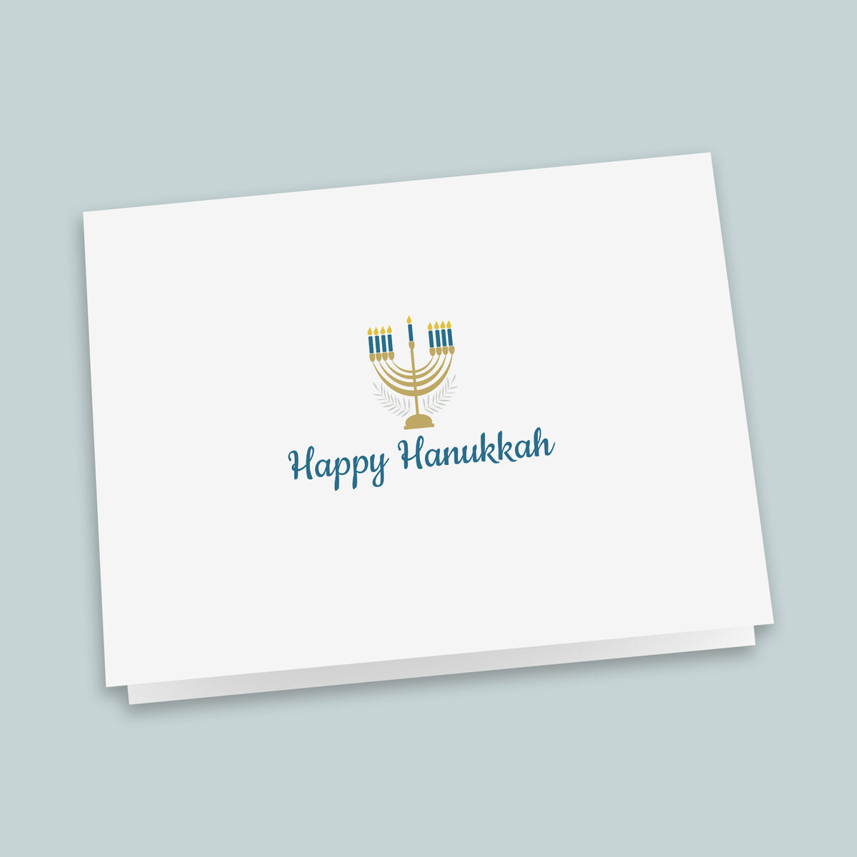 Hanukkah Menorah Folded Note Cards | Boxed Set of 8