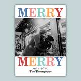 Merry Merry - Personalized Photo Card - The Note House