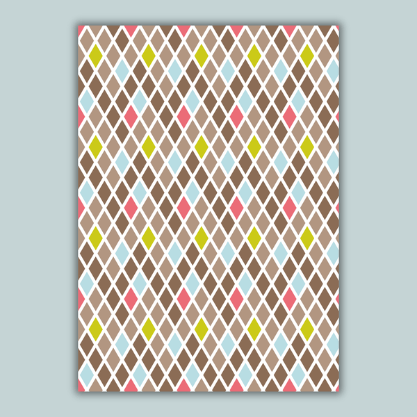 Modern Argyle - Personalized Photo Card - The Note House