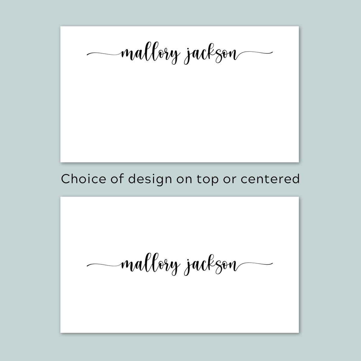 Modern Calligraphy Script - Personalized Gift Enclosure - The Note House