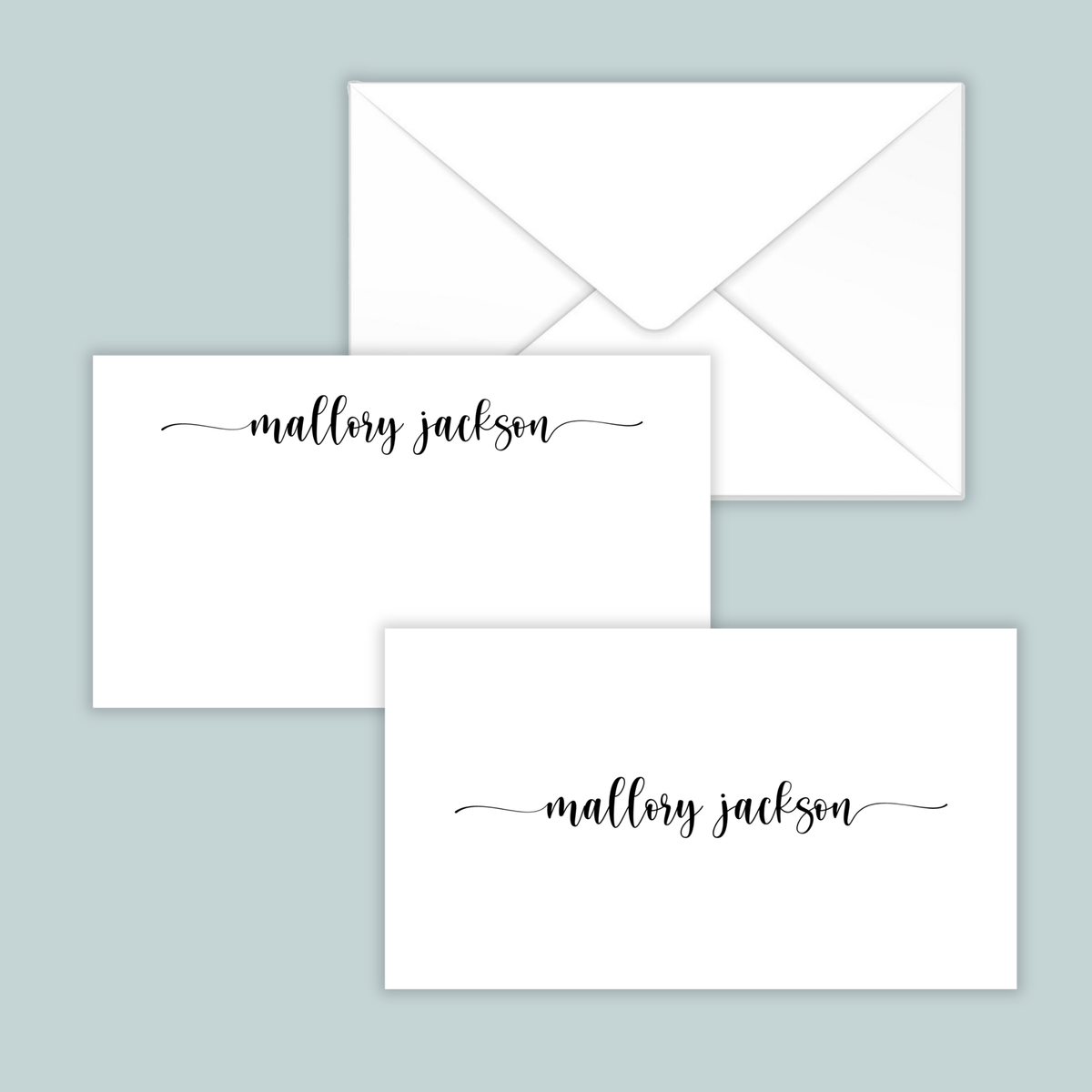 Modern Calligraphy Script - Personalized Gift Enclosure - The Note House