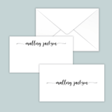 Modern Calligraphy Script - Personalized Gift Enclosure - The Note House