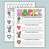 Mother's Day Gift Coupon Book - Printable Instant Download - The Note House