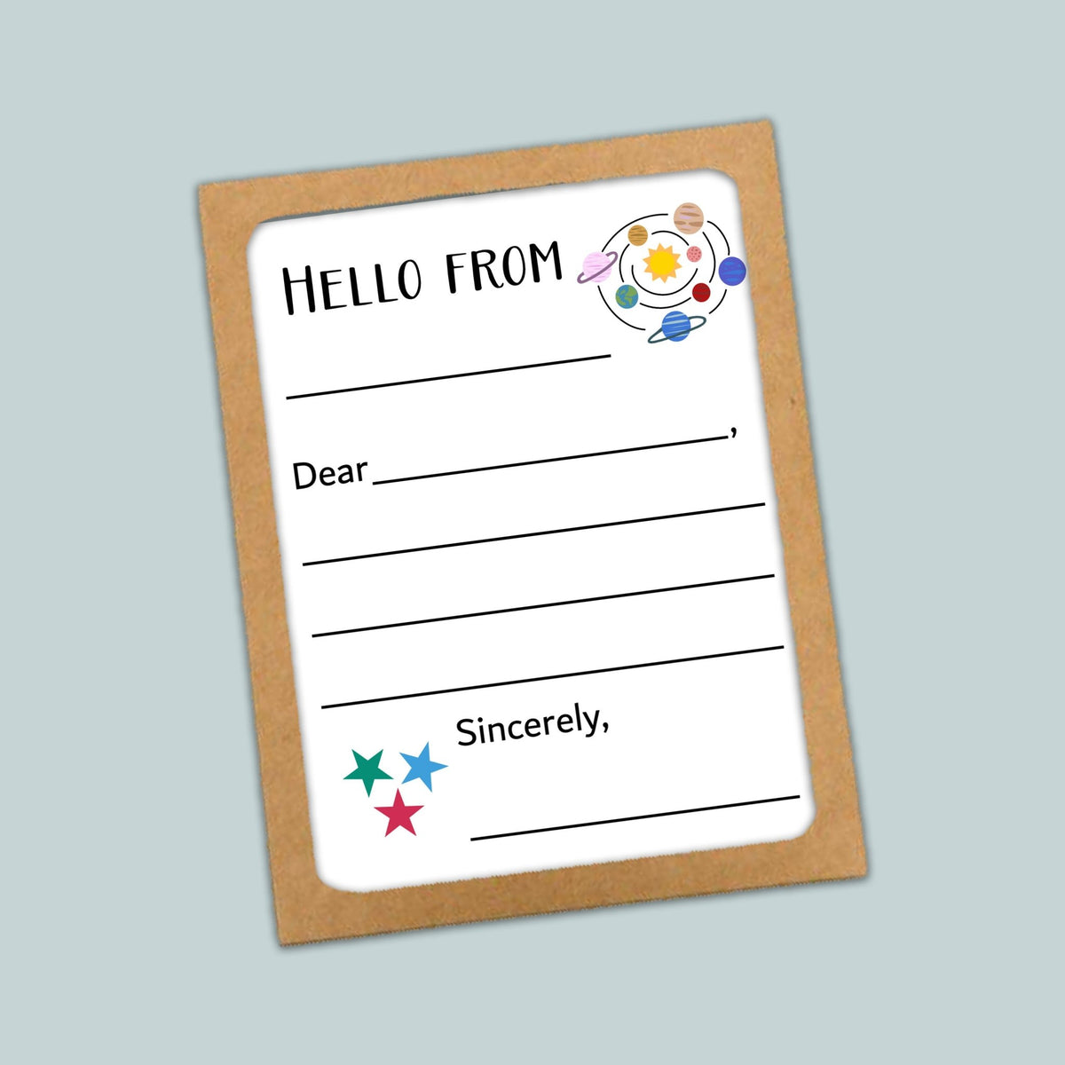 Outer Space - Lined Note Cards - The Note House