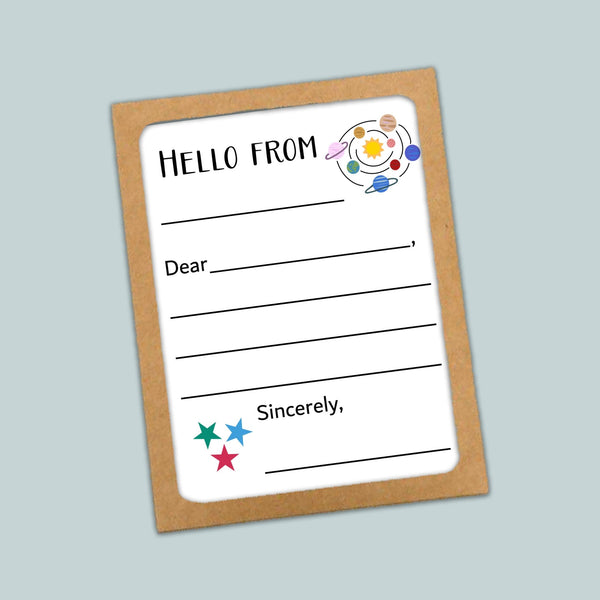 Outer Space - Lined Note Cards - The Note House