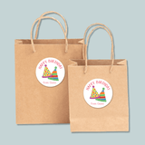 Two brown paper bags with a 