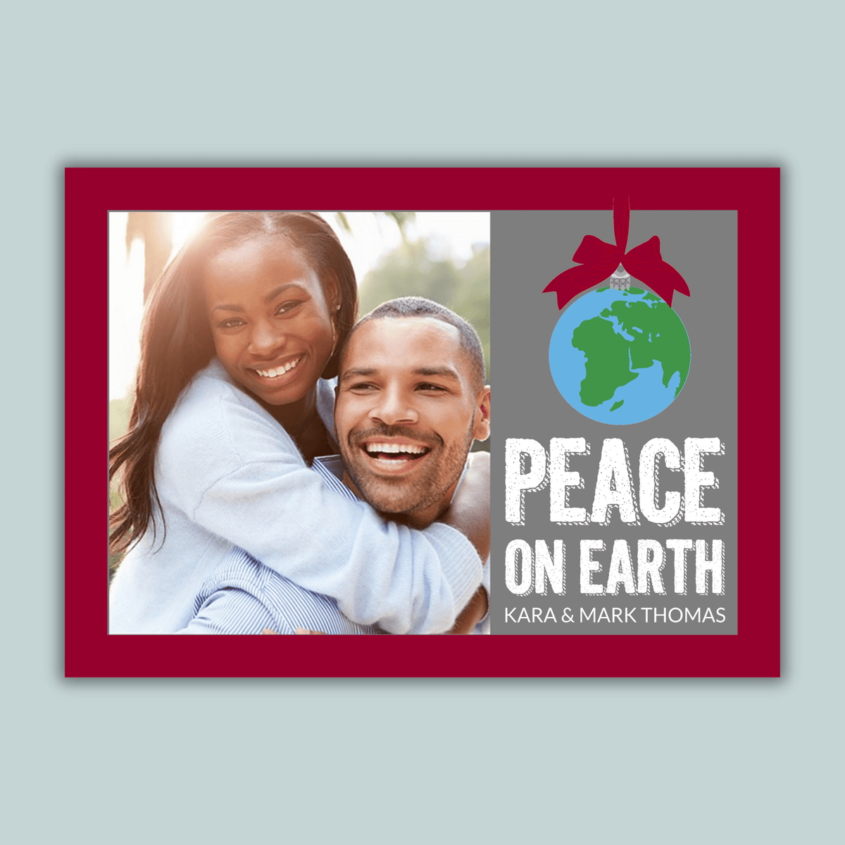 Peace on Earth - Personalized Photo Card - The Note House