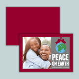 Peace on Earth - Personalized Photo Card - The Note House