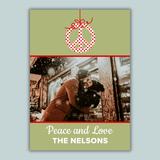 Peace Ornament - Personalized Photo Card - The Note House