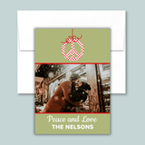 Peace Ornament - Personalized Photo Card - The Note House