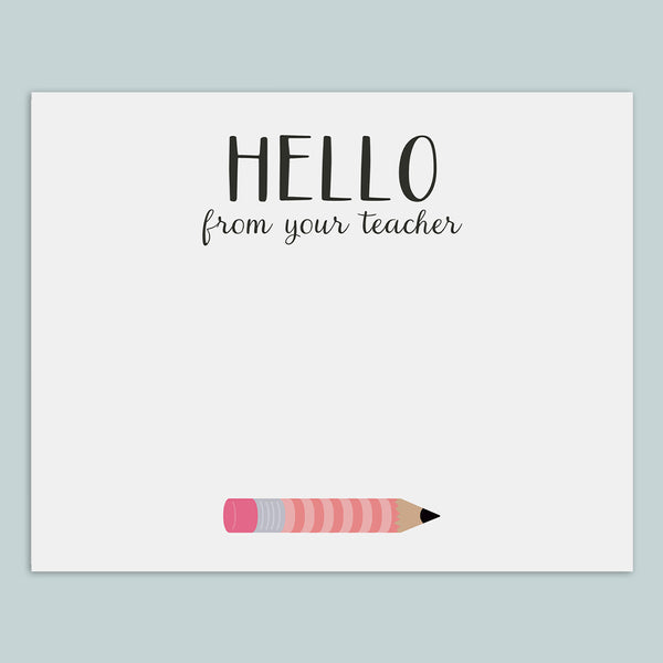Pencil (Pink) - Note Cards