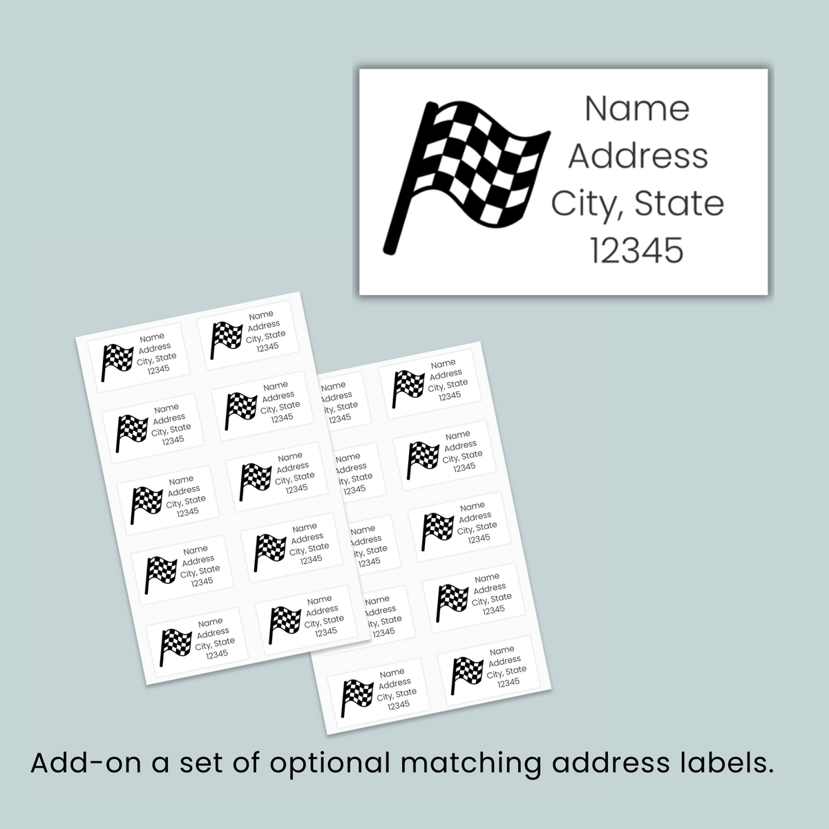 Race Car - Personalized Lined Letter Template - The Note House