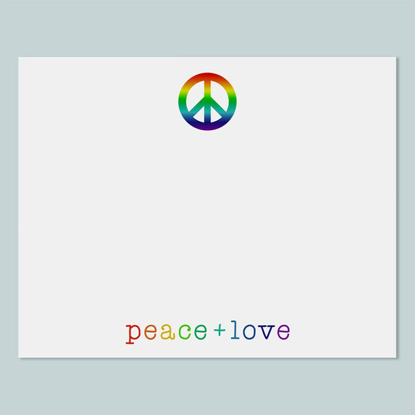 Rainbow Peace - Note Card - The Note House