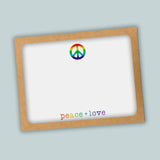Rainbow Peace - Note Card - The Note House
