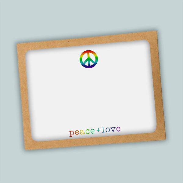 Rainbow Peace - Note Card - The Note House