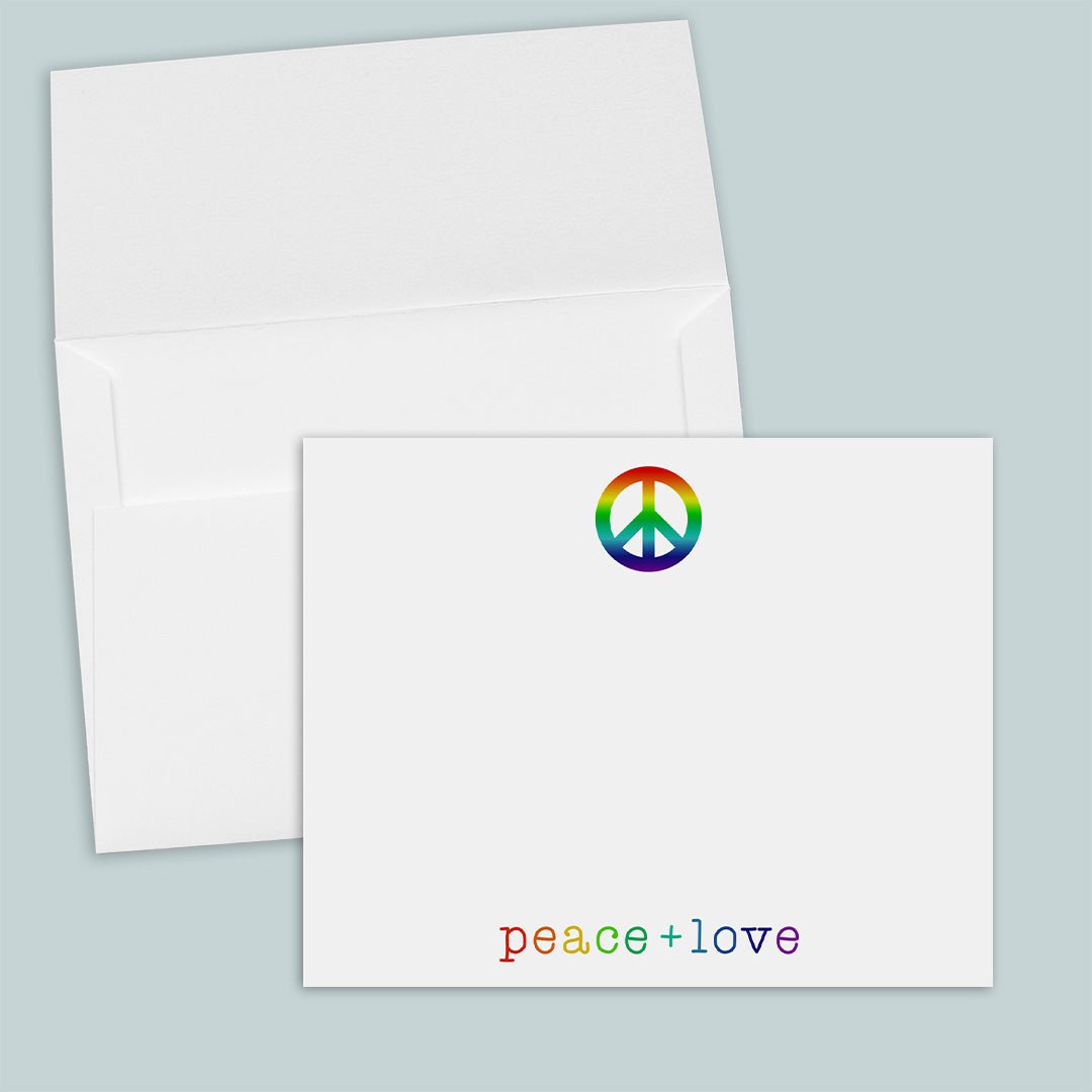 Rainbow Peace - Note Card - The Note House
